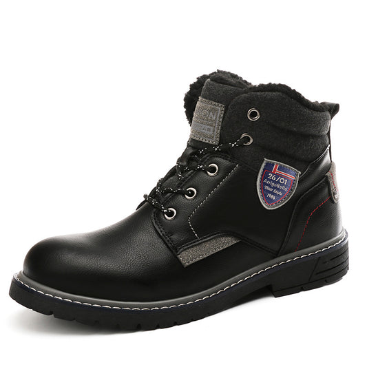 Slippery Cotton Boots Boys College Mid-tube Boots