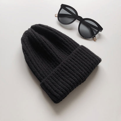 New Style Candy Color Light Board Wool Cap Thickened To Keep Warm