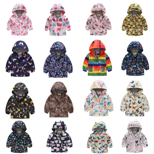 Spring And Autumn Thin Hooded Baby Cute Zipper Sweater Children's Jacket