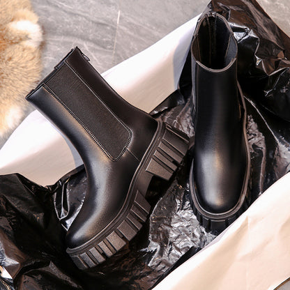 Women's New Fashion Street Shooting Trifle Martin Boots Back Zipper