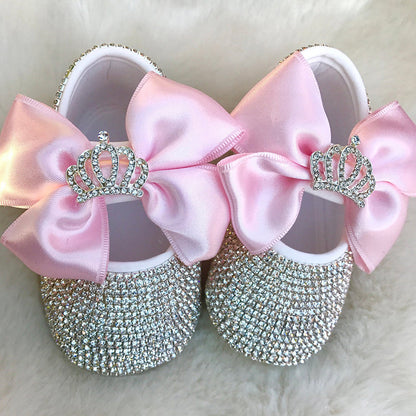 Fashion Children's Photography Props Studio Newborn Baby Rhinestone Shoes