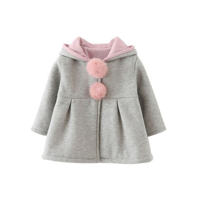 Girl's hooded coat