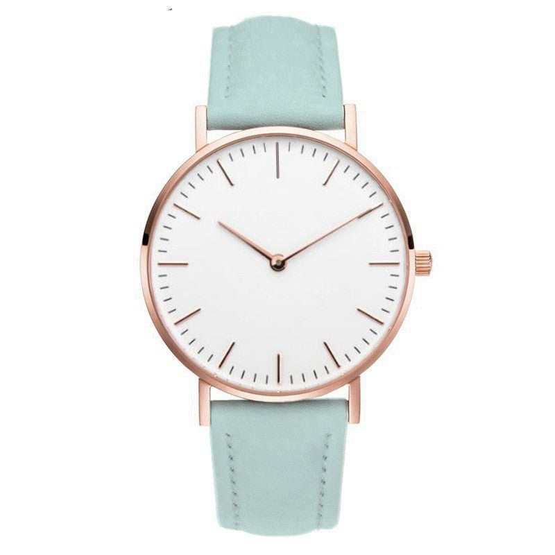 Quartz Large Dial Women's Simple Belt Watch