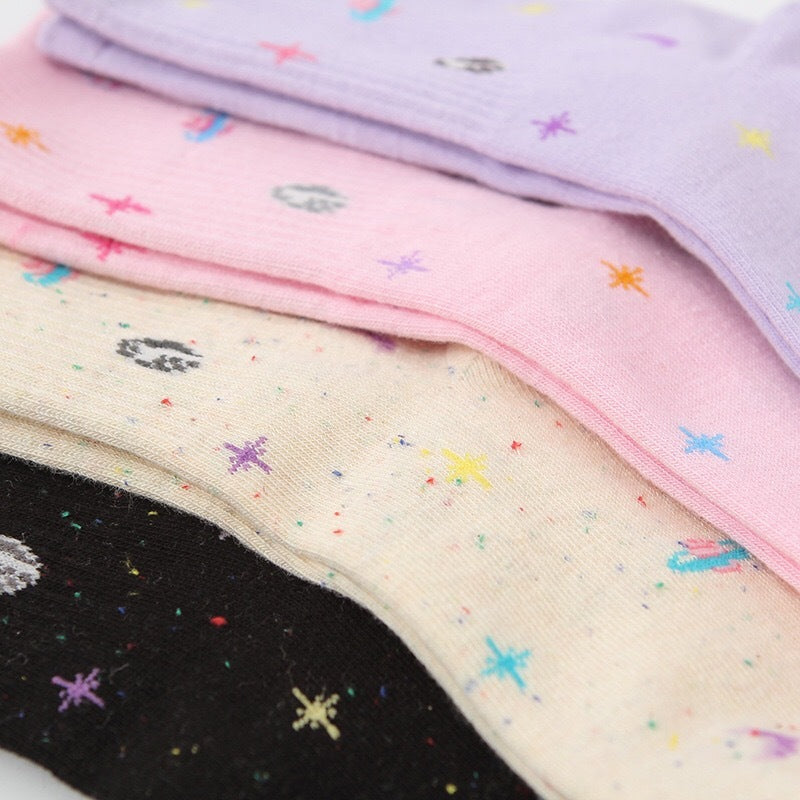 Cosmic starry female socks