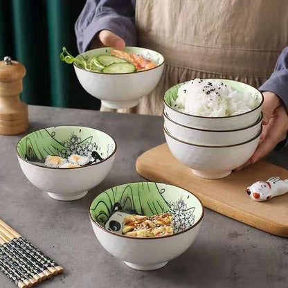 Panda Bowl Set Household Combination Tableware Gift Box