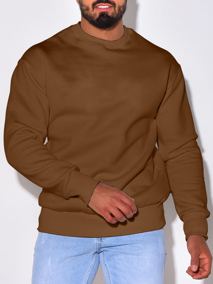 Solid Color Sweater Men's Loose Casual