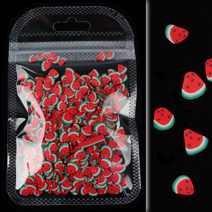 Soft Clay 10g Bag Of Fruit Summer Nail Jewelry Thin Patch Phototherapy