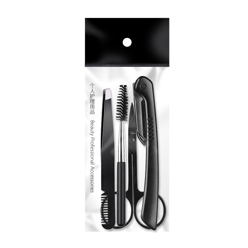 Eyebrow trimming tool set for men and beginners