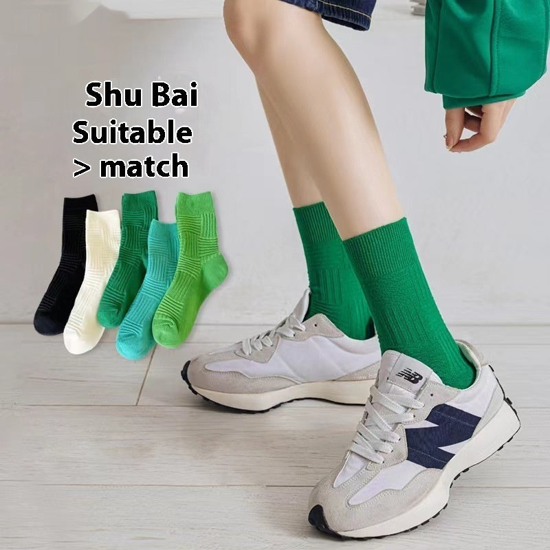 Women's Breathable Wicking Solid Color Socks