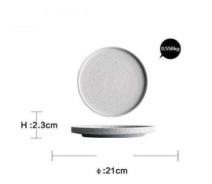 Creative Household Flat Plate Shallow Plate Eating Soup Bowl