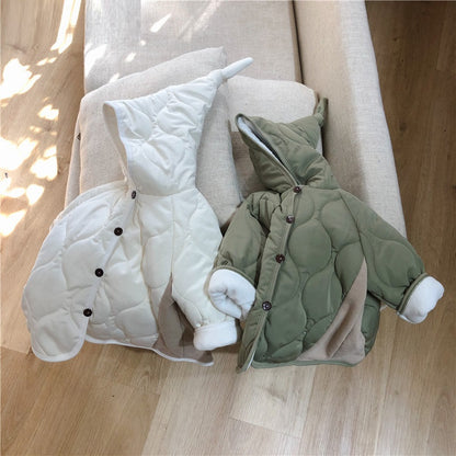 Autumn And Winter Fleece Baby Outing Clothes Children's Coat