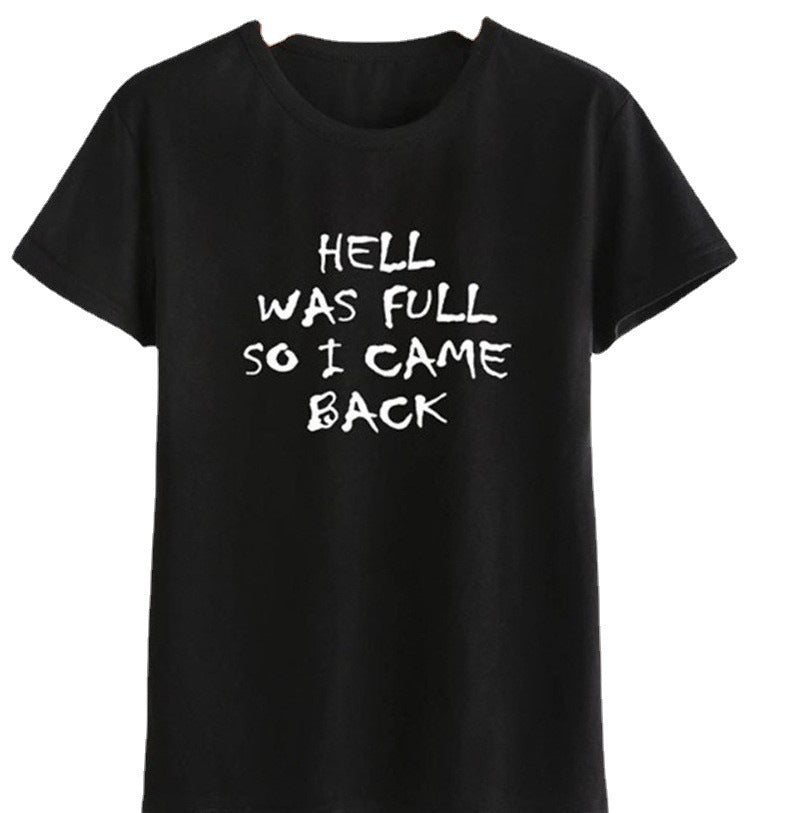 HELL WAS FULL Ebay Short Sleeve Top