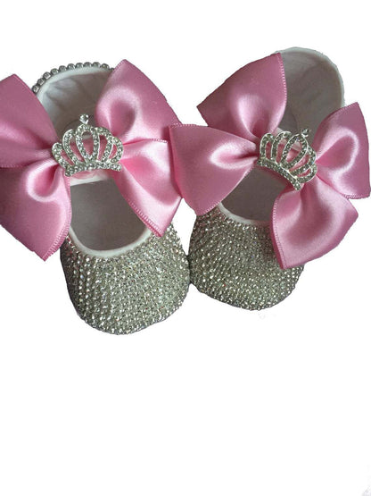 Fashion Children's Photography Props Studio Newborn Baby Rhinestone Shoes