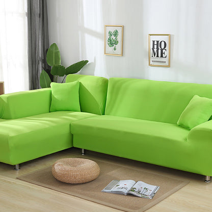 Tight Wrap Sofa Cover Elastic 2 Pieces Sofa Cover