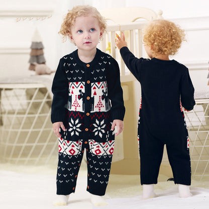 Children's Clothing Christmas Style Baby Jumpsuits