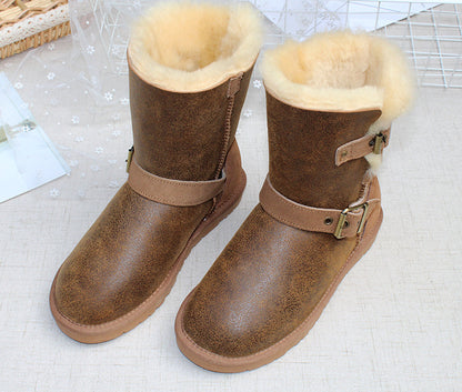 Warm snow shoes cotton boots