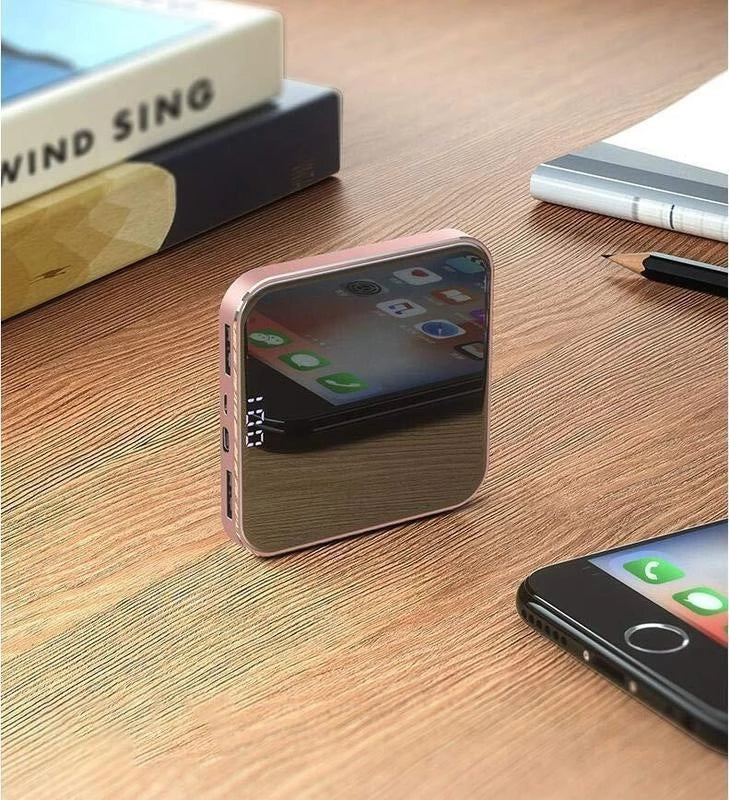 Ultra-thin mirror mini charging treasure