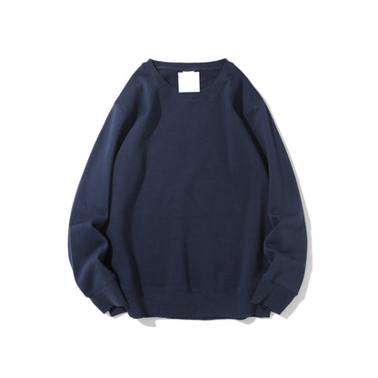 Polar Fleece Round Neck Unisex Solid Color Sweater