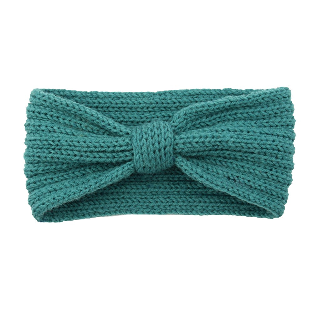 European and American flat stitch bow headband