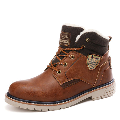 Slippery Cotton Boots Boys College Mid-tube Boots