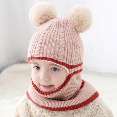 Baby winter scarf hat