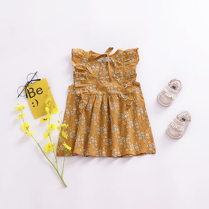 Baby Girl Flying Sleeve Dress