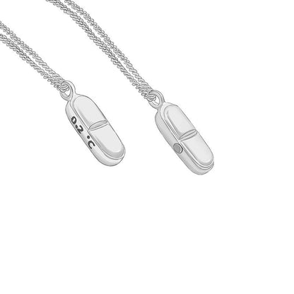 Dopamine Capsule Couple Necklace Men And Women A Pair Of Fashion Creative