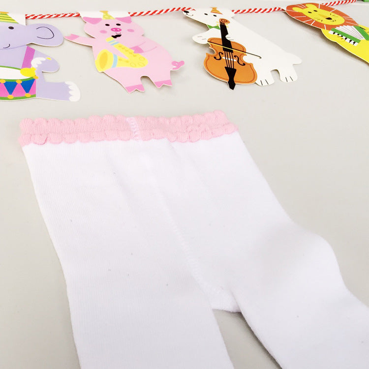 Children Dance Panty-hose Baby With Panty-hose Lace Bow