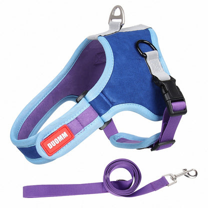 Suede Dog Harness Pet Supplies Leash