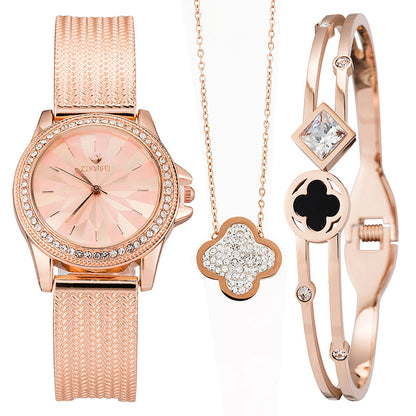 Watch Set Girlfriend Give Ladies Luxury Bracelet Necklace