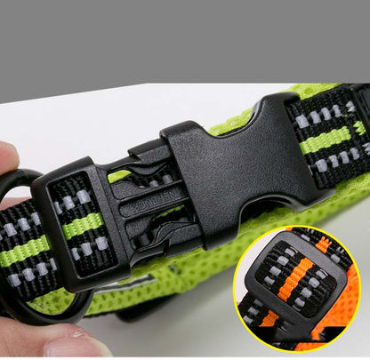 Dog collar nylon reflective adjustable