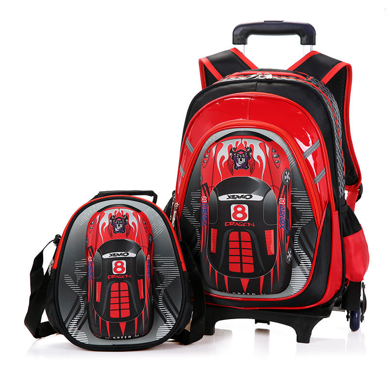 The New Men's Detachable Trolley Schoolbag Reduces The Burden