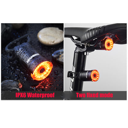 Waterproof night riding warning light