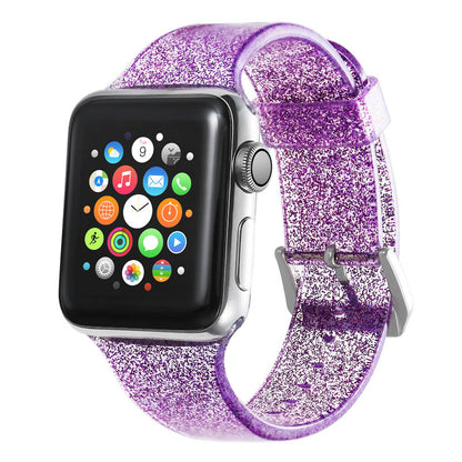 Smart watch strap silicone glitter strap