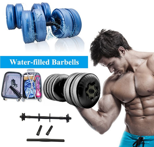 Adjustable 20-25 KG Water-filled Dumbbell for Men Home Fitness  Arm Muscle Training Equipment Portable Convenient Water Injection Dumbb