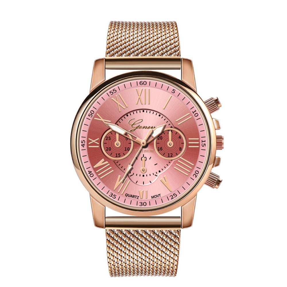 Ladies Watch Silicone Mesh Belt