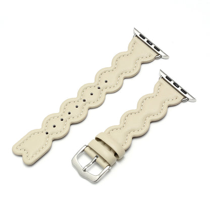 Wave Pattern Small Fragrant Leather Strap