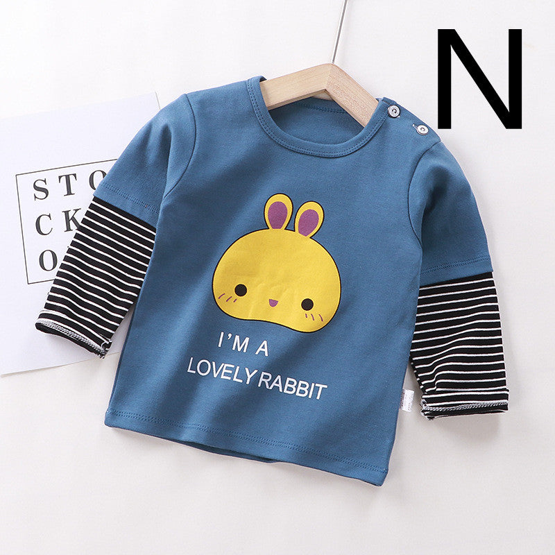 Baby Clothes Boys And Girls Cotton Long-sleeved T-shirt