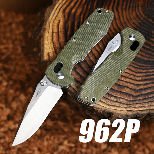 Three Blade Outdoor Folding Fruit Knife Camping Kit D2 Steel