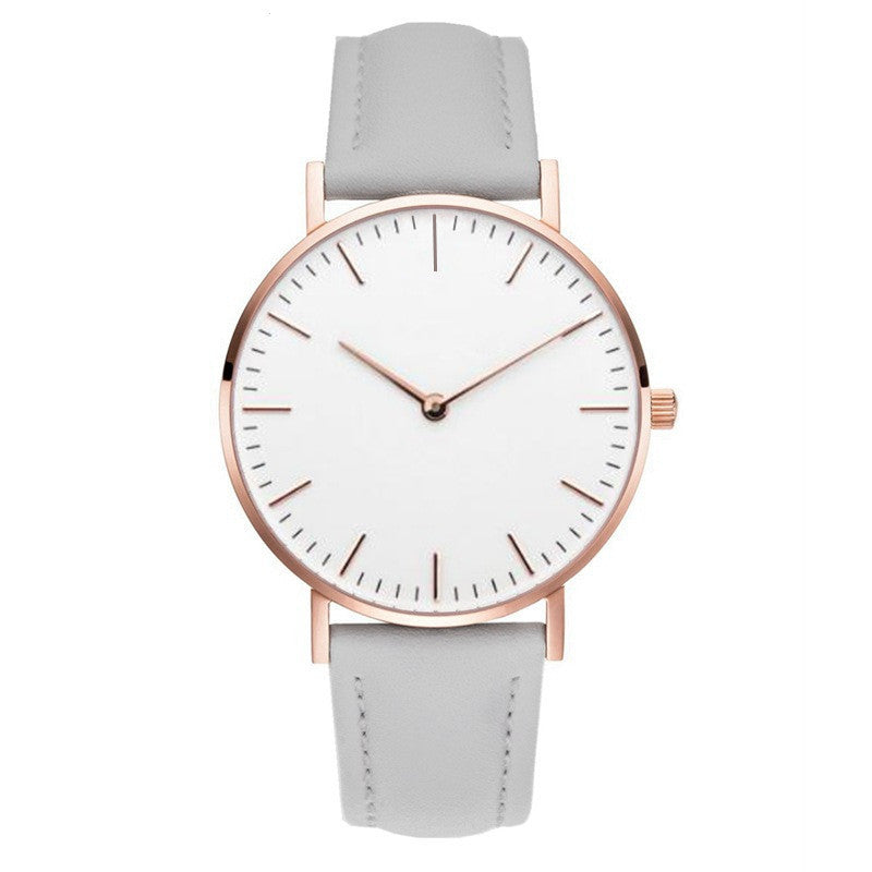 Quartz Large Dial Women's Simple Belt Watch