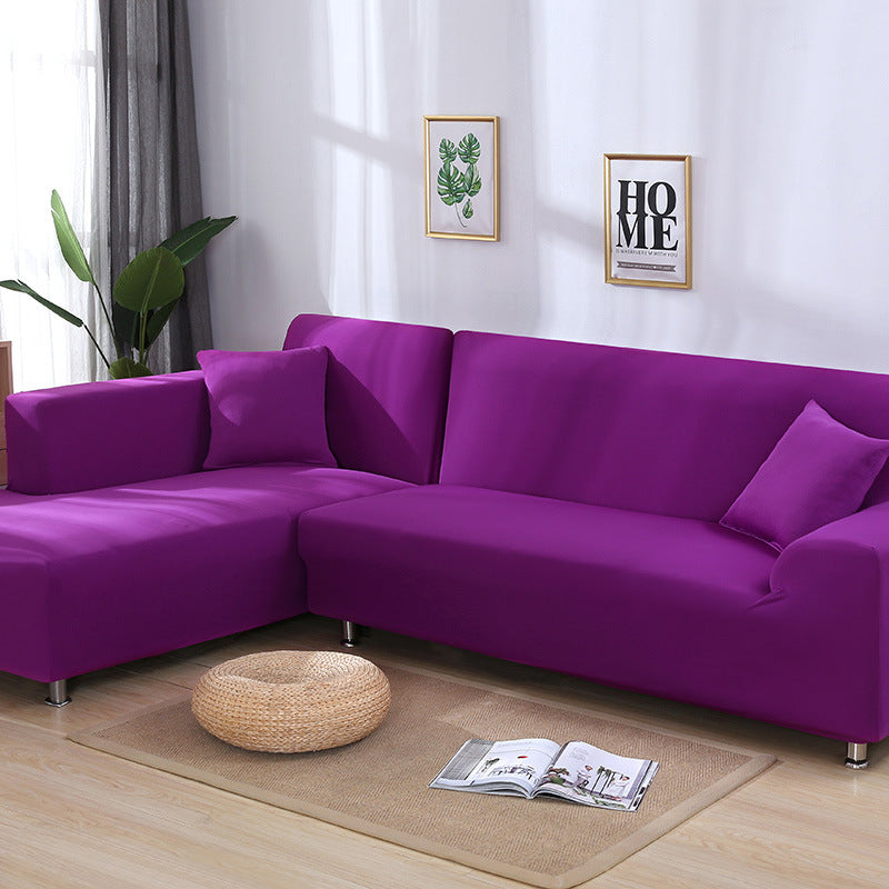 Tight Wrap Sofa Cover Elastic 2 Pieces Sofa Cover