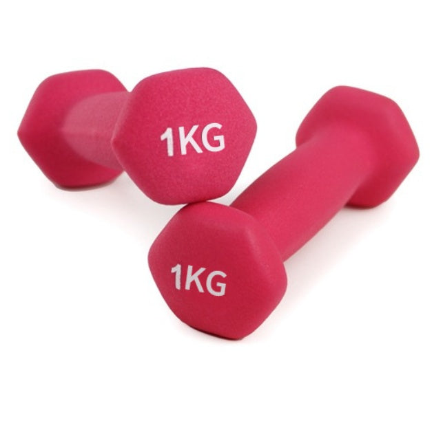 Color Sports Environmental Protection Dip Plastic Small Yiling Hexagonal Household Dumbbells