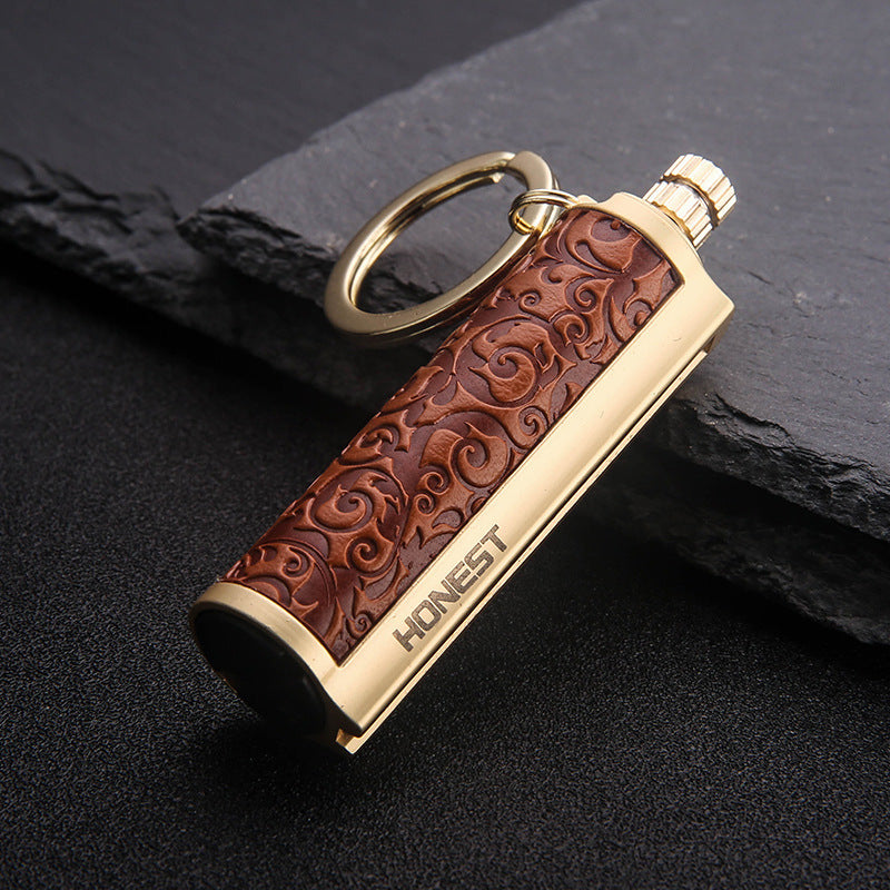 Creative Personality Metal Waterproof Outdoor Lighter With Gift Box