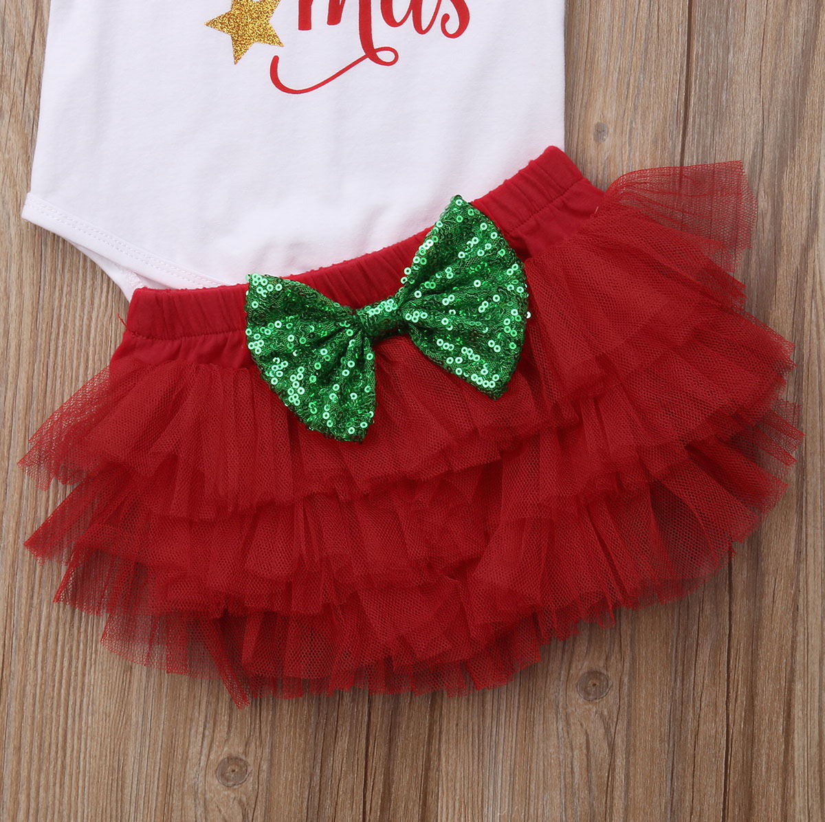 Three-piece Christmas Children's Set In Summer