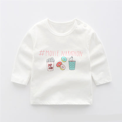 Baby cotton long sleeve T-shirt