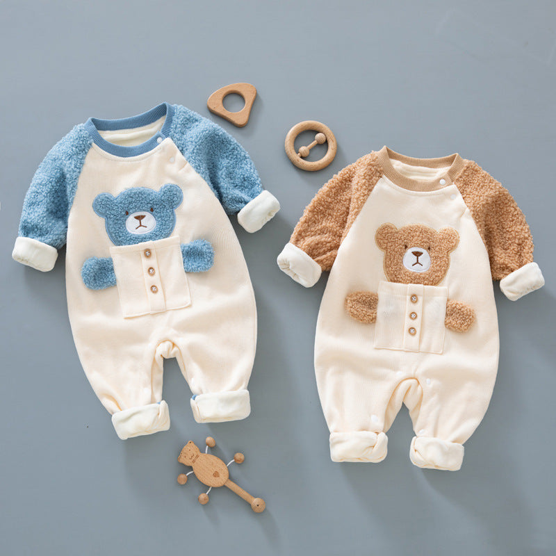 Fleece Warm Romper For Newborns