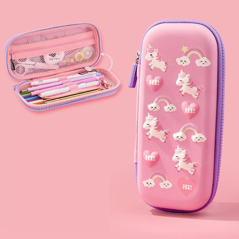 Stationery Box, Pencil Case, Schoolgirls, Children, Multifunctional Cute Pencil Case, Kindergarten