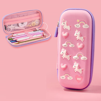 Stationery Box, Pencil Case, Schoolgirls, Children, Multifunctional Cute Pencil Case, Kindergarten