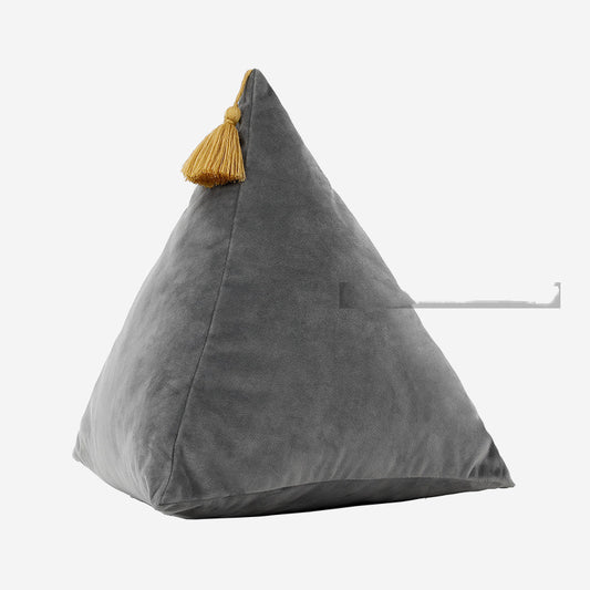 Triangular Pyramid Triangular Three-dimensional Shaped Zongzi Shaped Velvet Pillow Sofa Living Room Pillow Bed