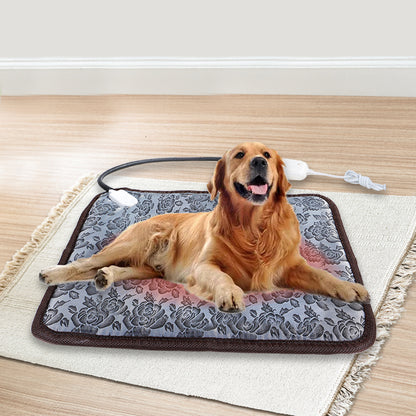 Pet Heating Pad For Dog Cat Heat Mat Indoor Electric Waterproof Dog Heated Pad With Chew Resistant Cord Winter Pet Blanket Warmer